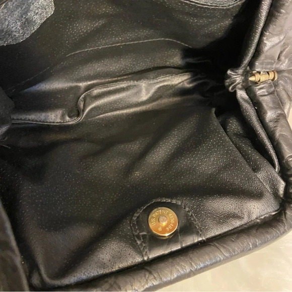 Vintage black women’s crossbody purse 1980’s - Picture 10 of 15